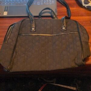Thirty-One Black Quilted Bag